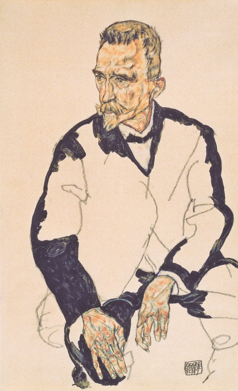 Portrait de Heinrich Benesch - Egon Schiele