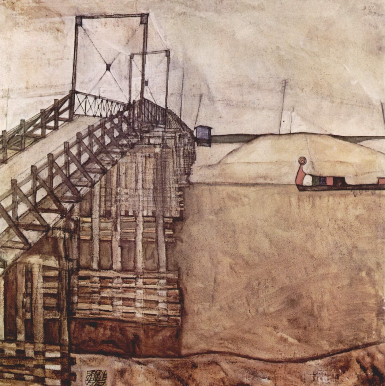 Le pont - Egon Schiele