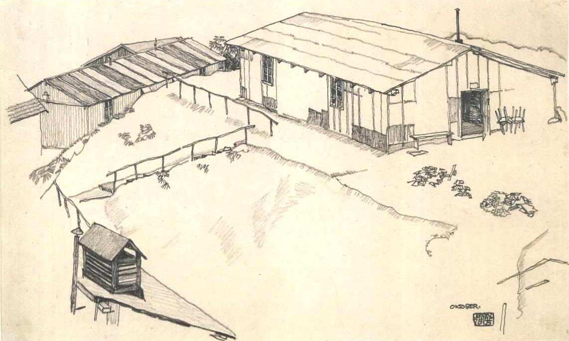 Maison avec hangar - Egon Schiele