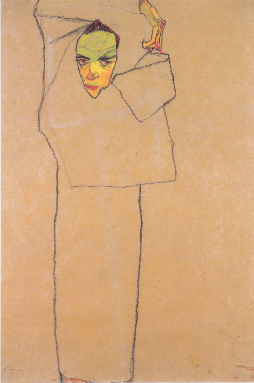 Autoportrait - Egon Schiele