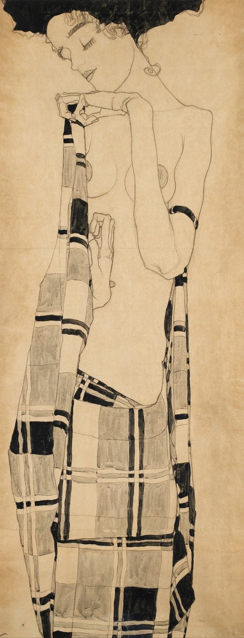 Fille debout - Egon Schiele