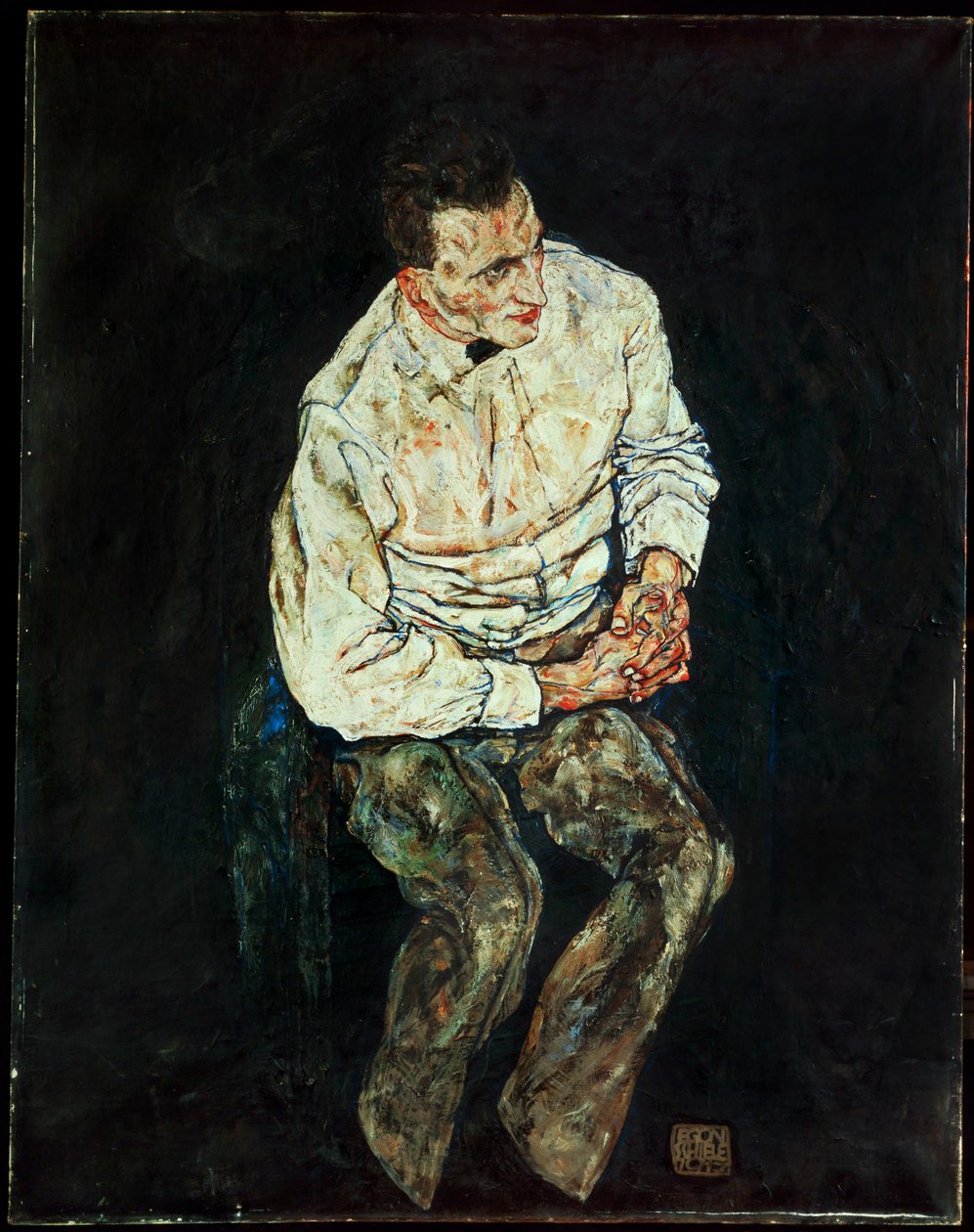 Portrait Karl Gruenwald [Portrait Karl Gruenwald] ... - Egon Schiele