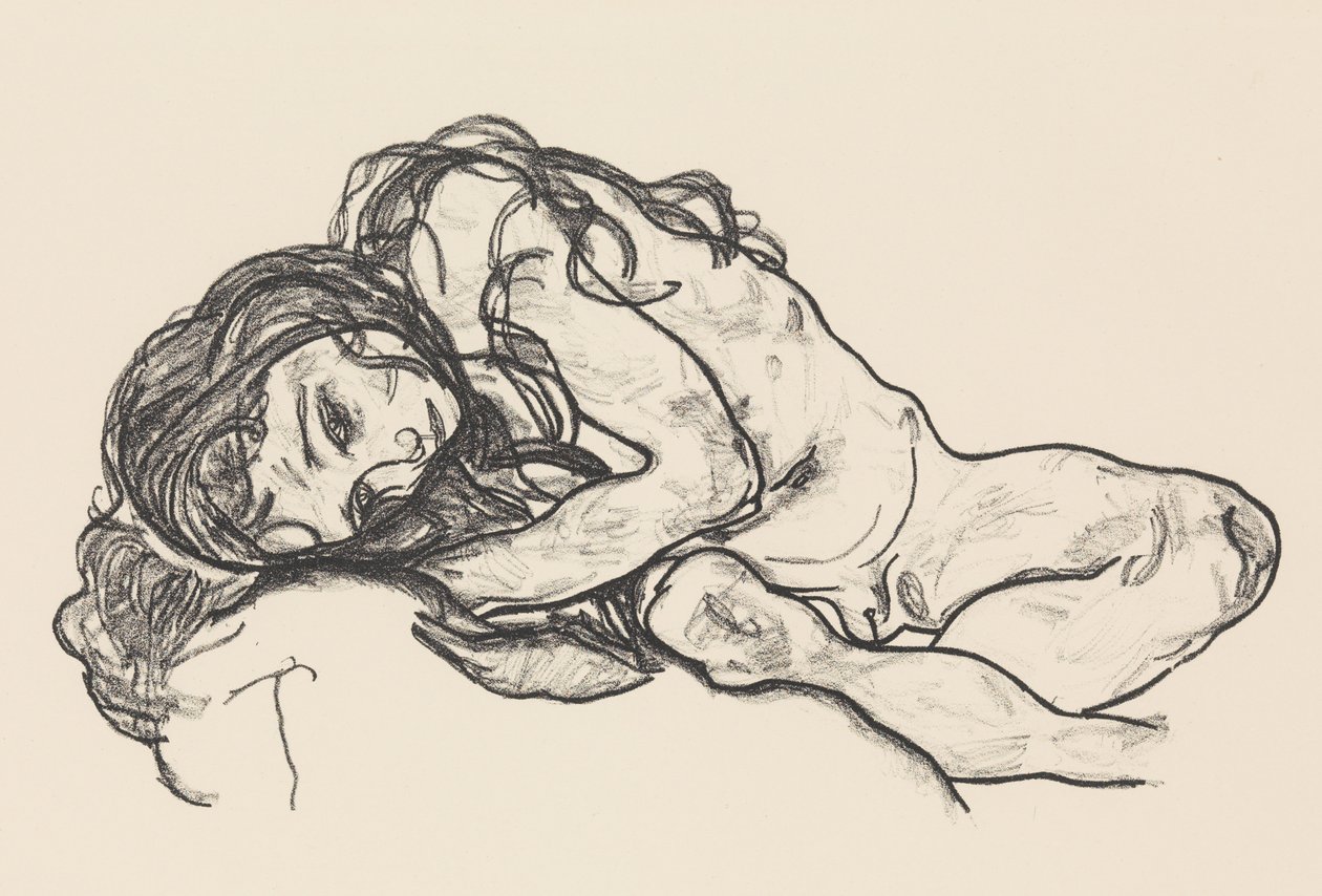 Fille, 1918 - Egon Schiele