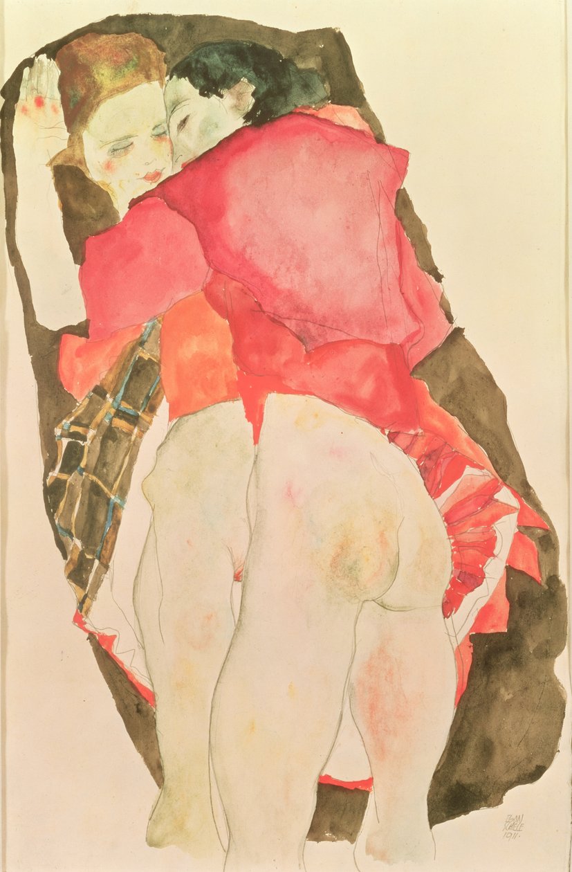 Amoureux - Egon Schiele