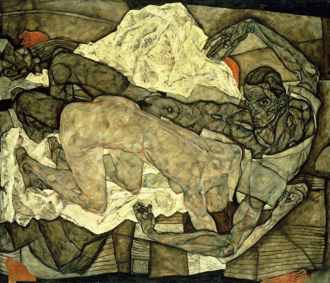 Amoureux - Egon Schiele