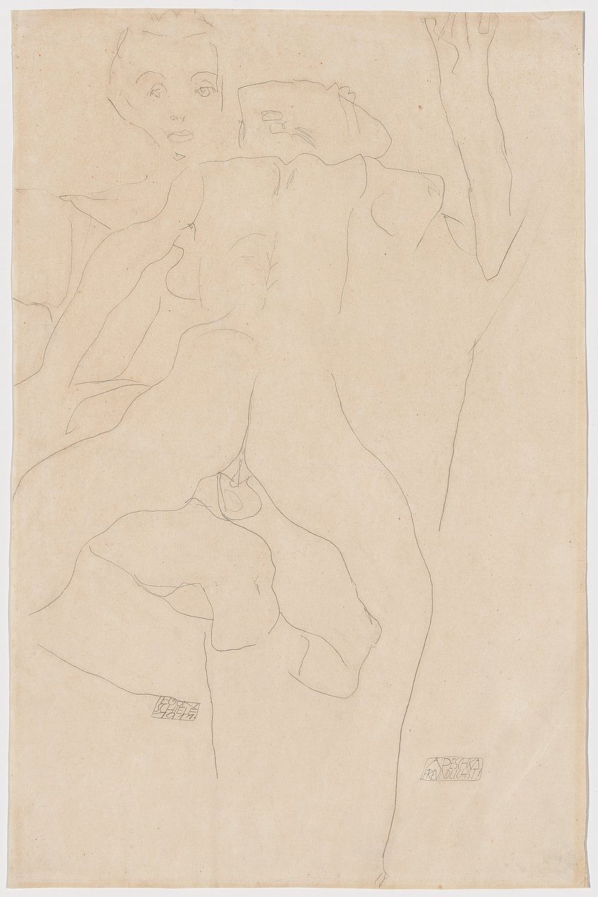 Amants, 1911 - Egon Schiele