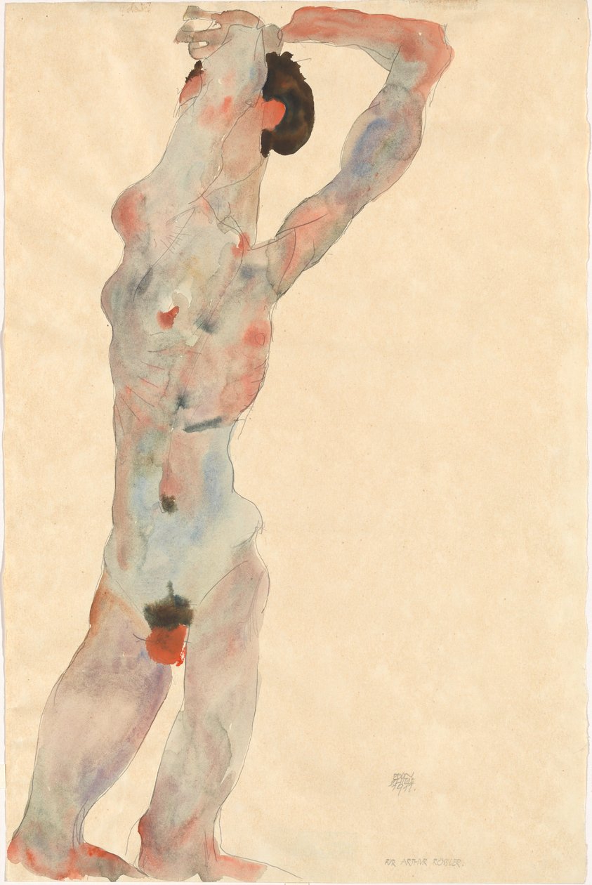Nu masculin, 1912 - Egon Schiele