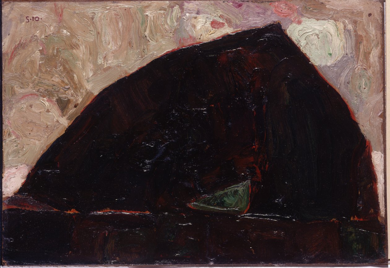 Montagne sur la rivière - Egon Schiele
