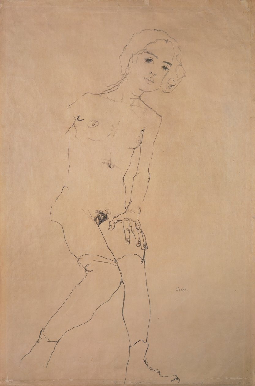 Nu, 1910 - Egon Schiele