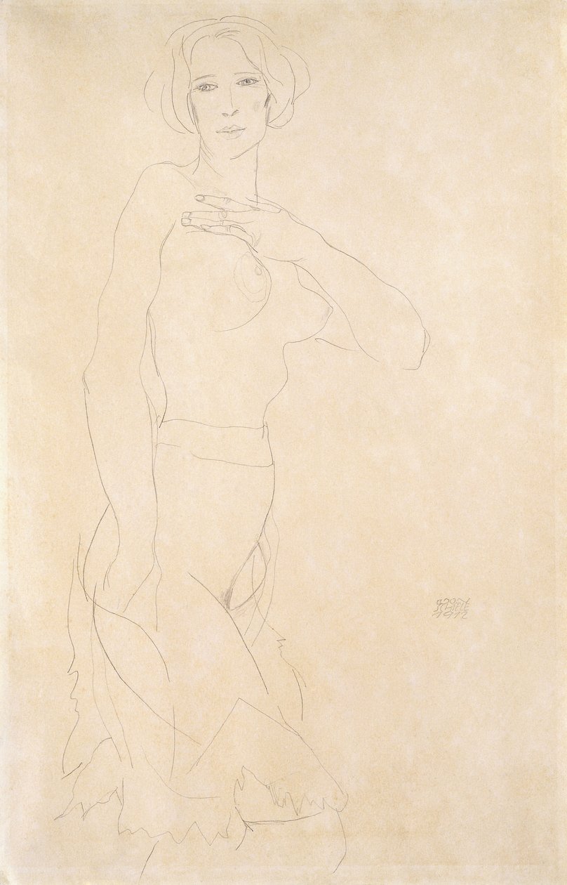 Jeune fille nue, 1912 - Egon Schiele