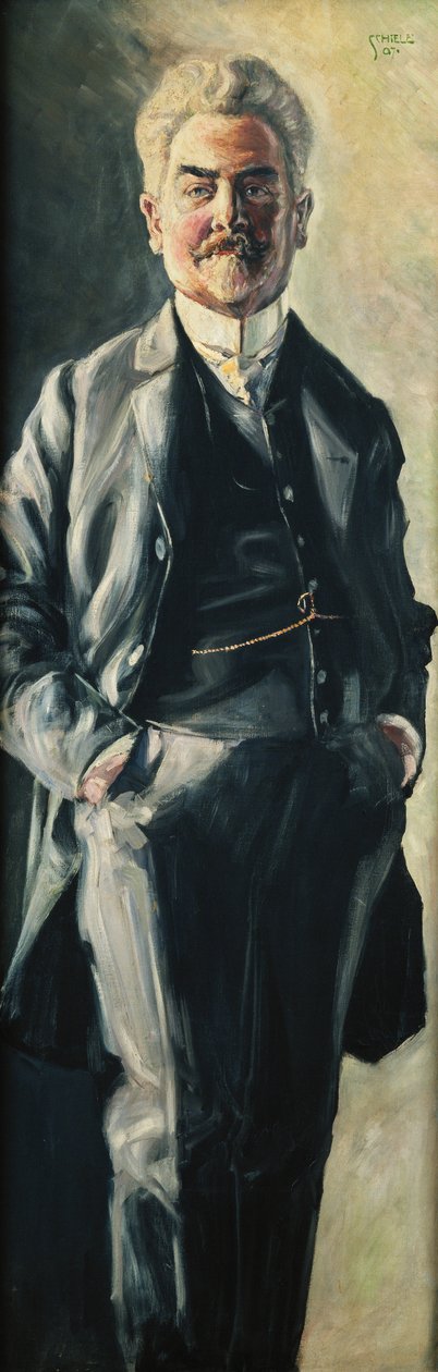 Portrait de Leopold Czihaczek, 1907 - Egon Schiele