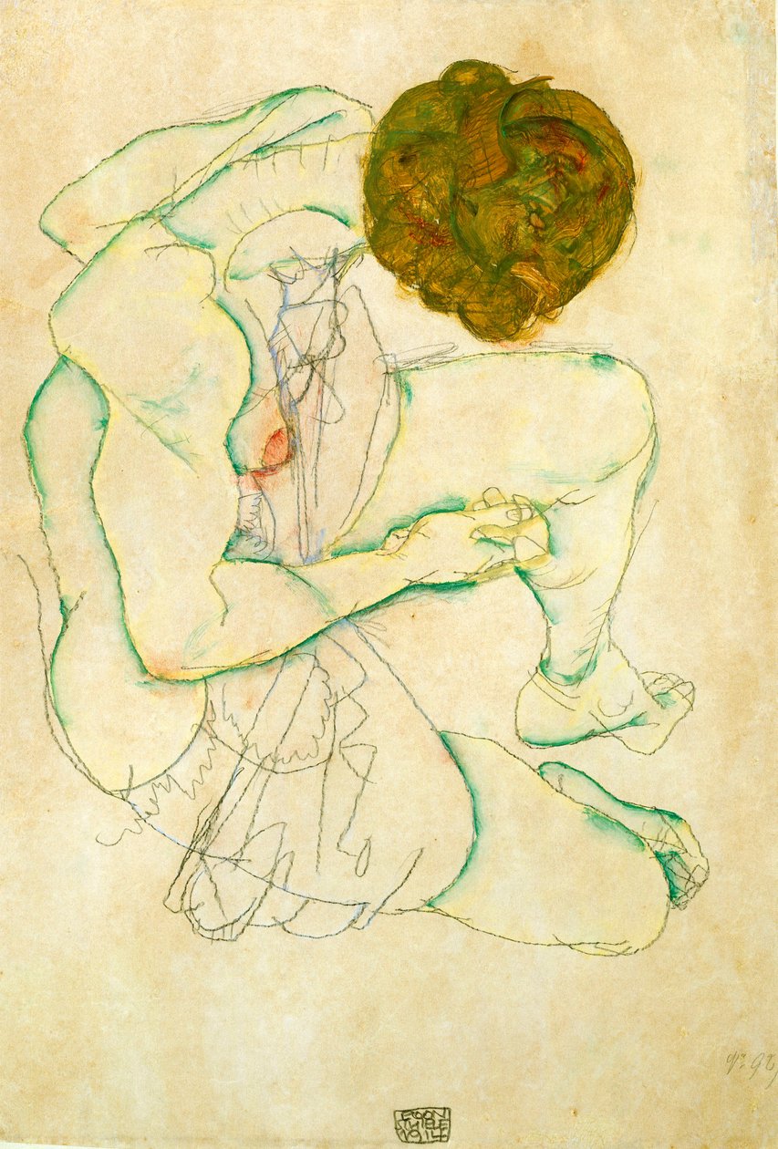 Femme nue assise, 1914 - Egon Schiele