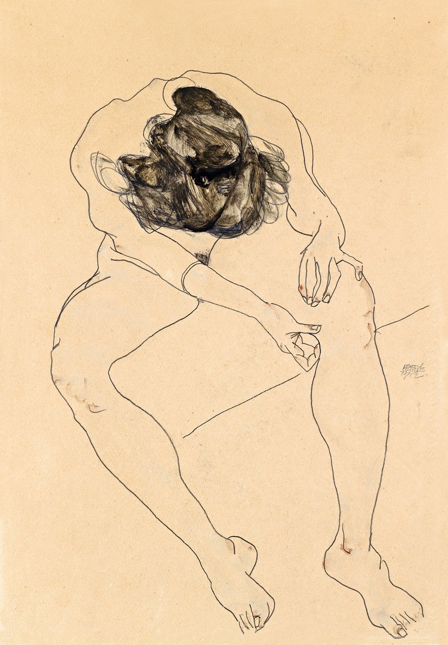 Femme nue assise, 1912 - Egon Schiele