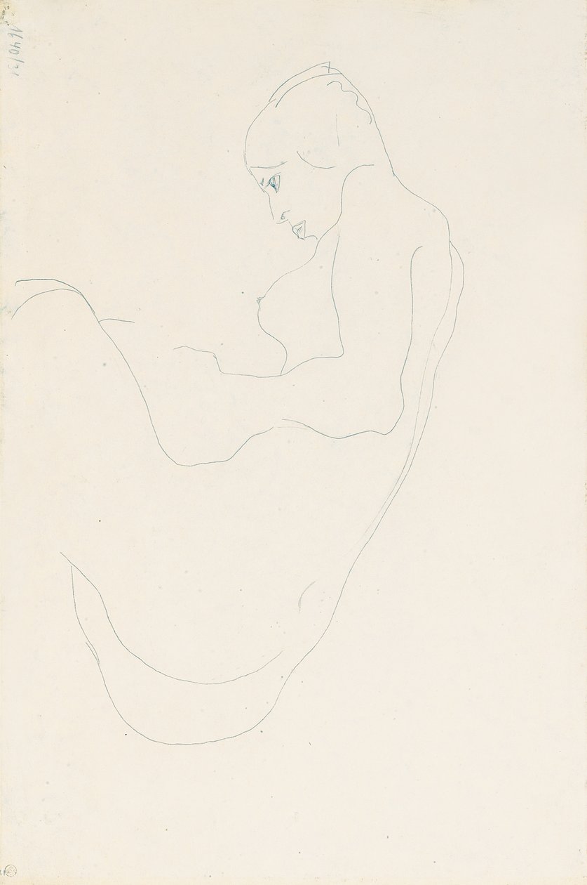Nue assise, 1912 - Egon Schiele