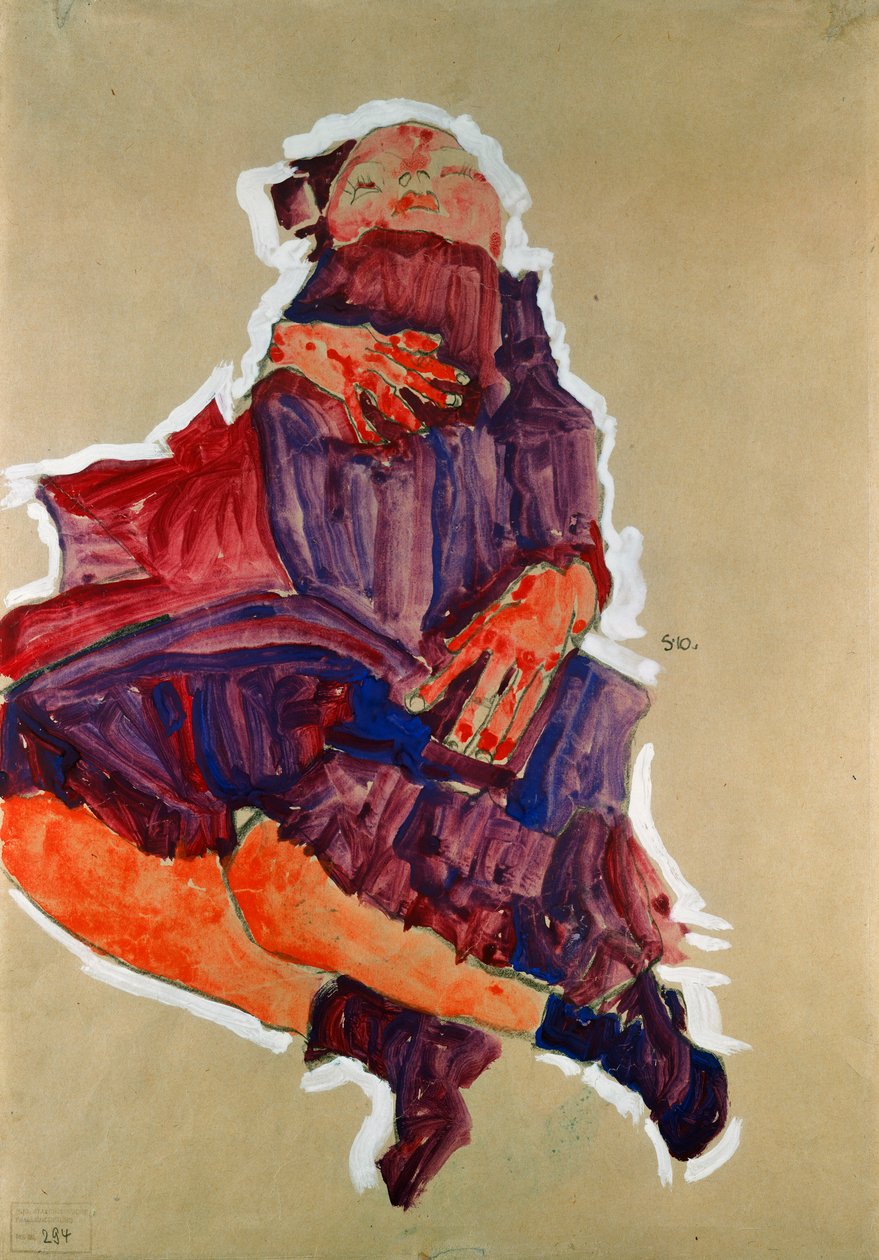 Enfant endormi, 1910 - Egon Schiele