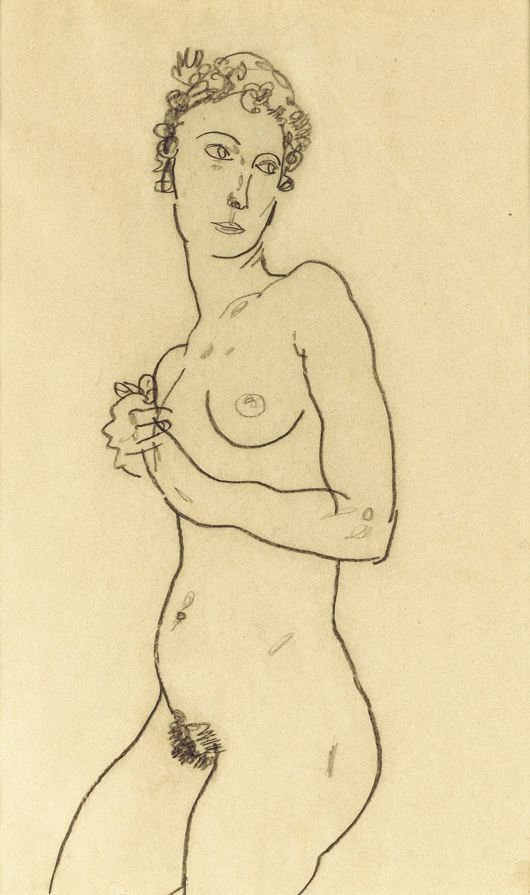 Nu debout - Egon Schiele