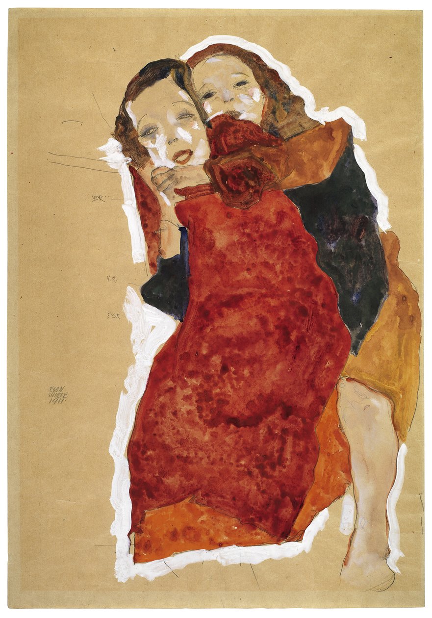 Deux filles, 1911 - Egon Schiele