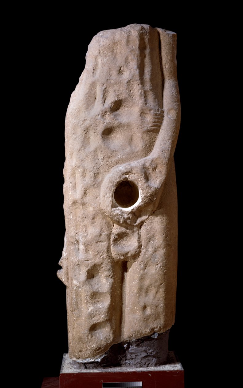 Statue de Min, vue frontale - Egyptian