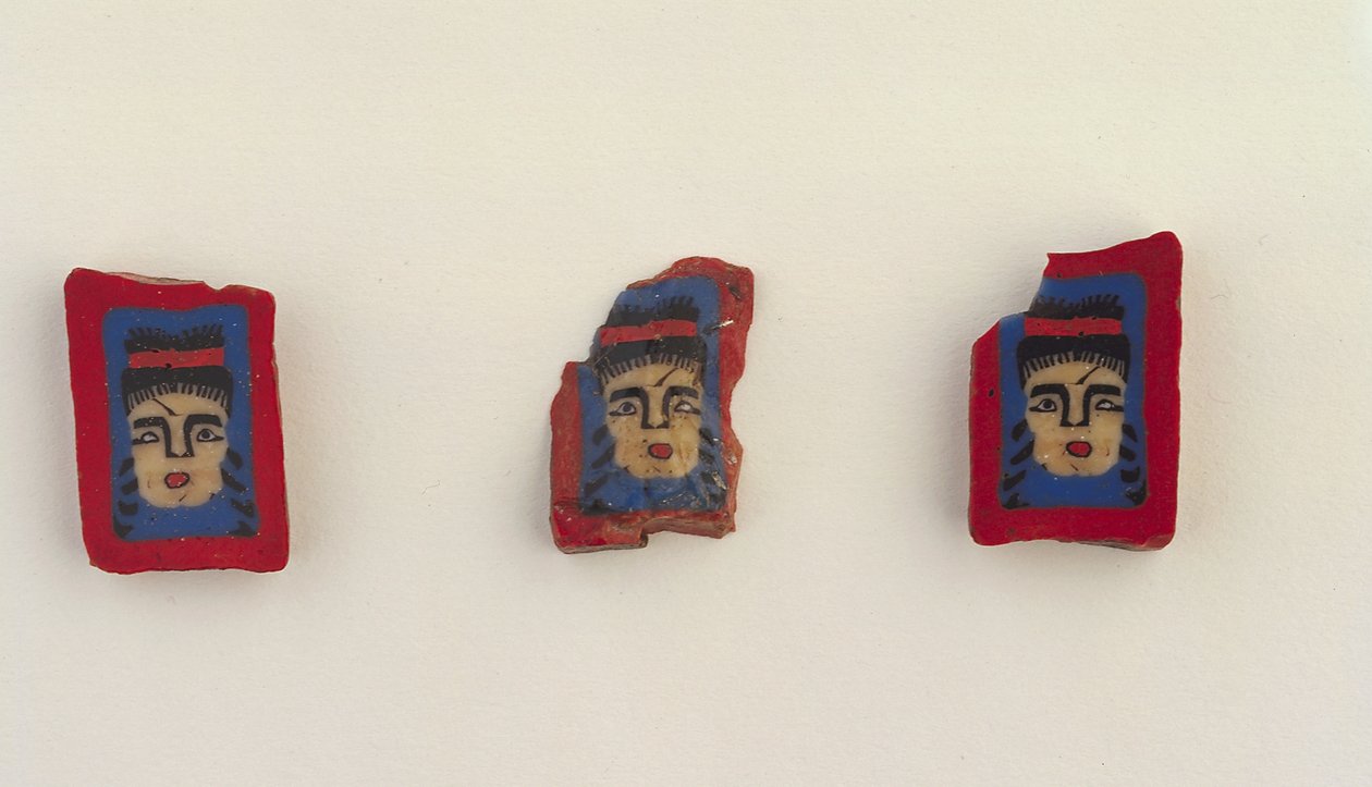 Trois plaques de mosaïque, période ptolémaïque à période romaine, 100 av. J.-C.-100 apr. J.-C. - Egyptian