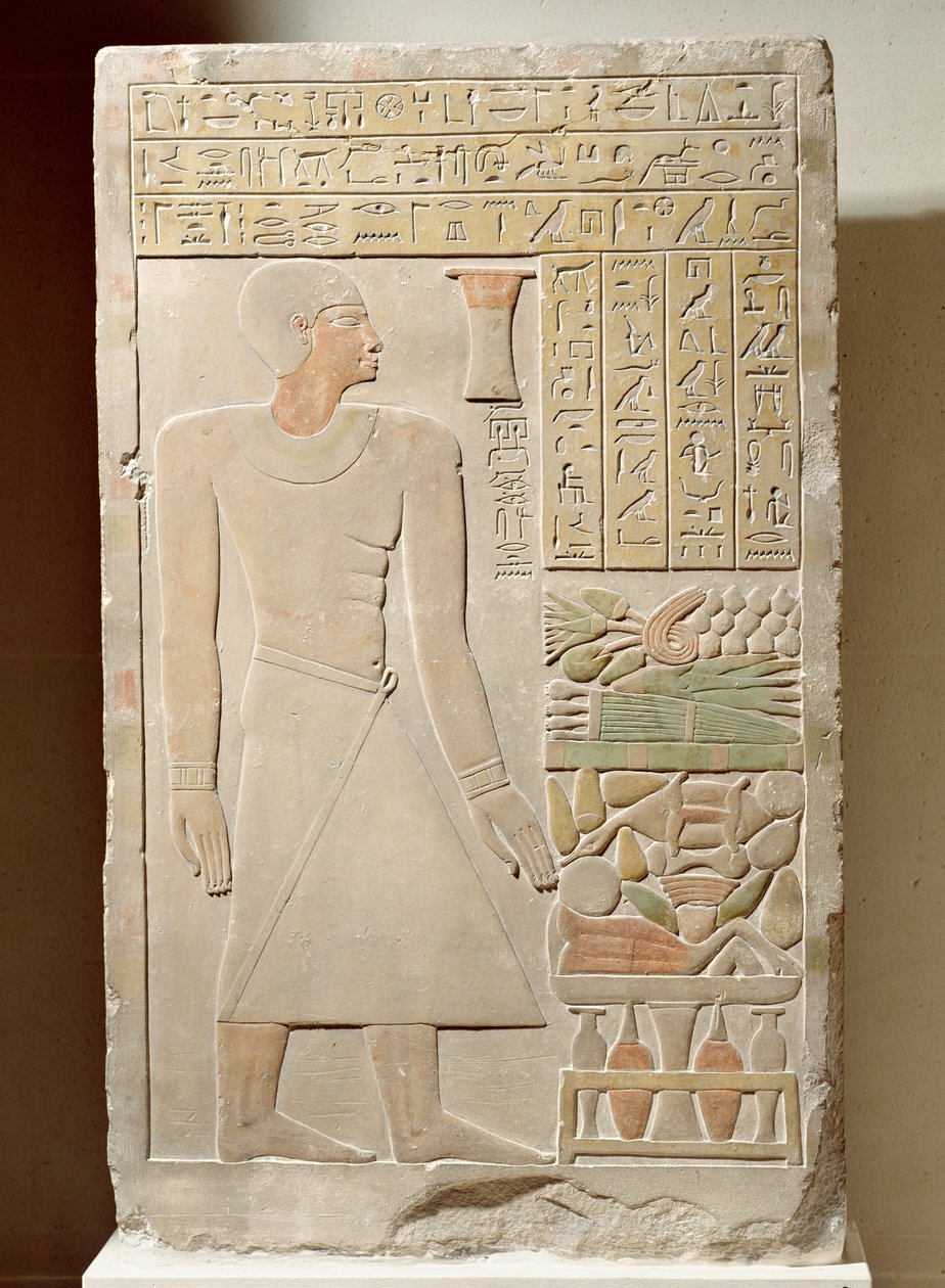 Stèle en relief de Senwosret, chef du trésor, Moyen Empire, c.1970-1900 av. J.-C. - Egyptian 12th Dynasty