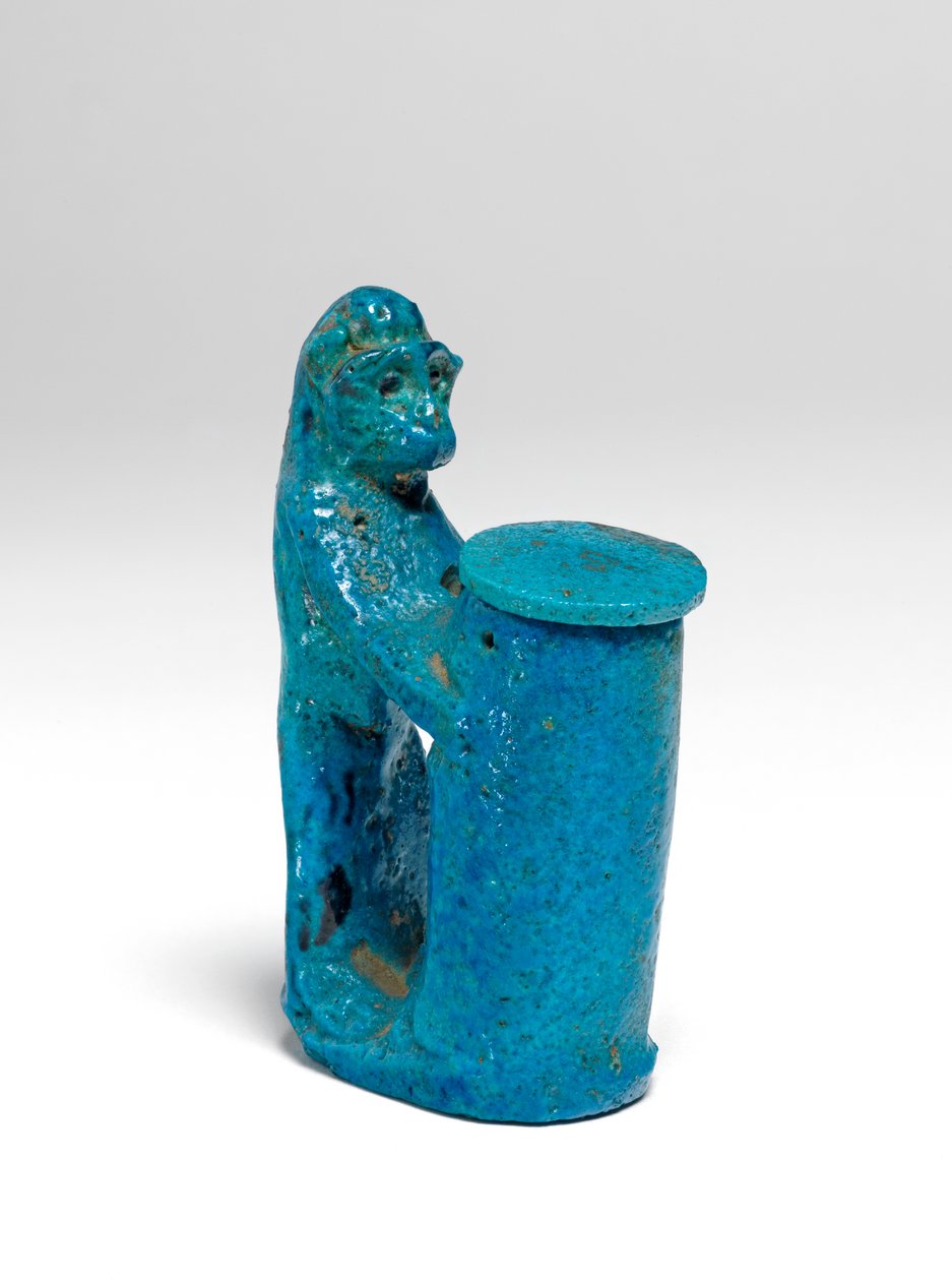 Pot à khôl en forme de singe - Egyptian 18th Dynasty