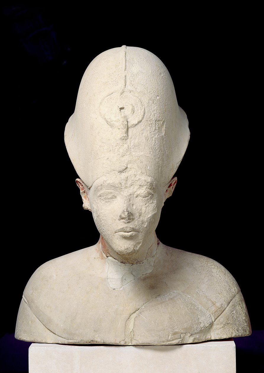 Buste du roi Amenophis IV (Akhenaton) de Tell el-Amarna, Nouvel Empire, vers 1353-1337 av. J.-C. - Egyptian 18th Dynasty