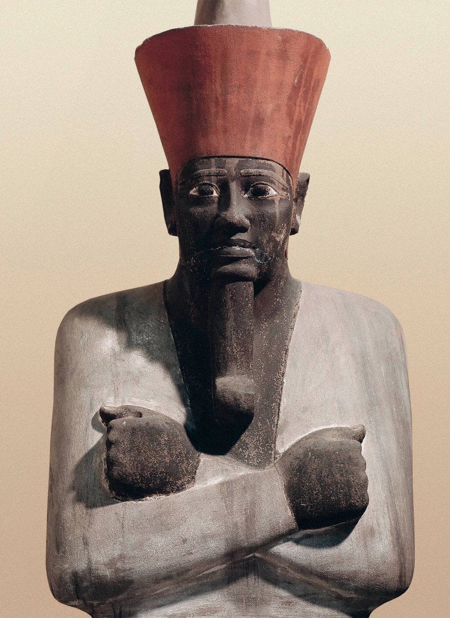 Statue de Mentouhotep II (grès peint) - Egyptian 11th Dynasty
