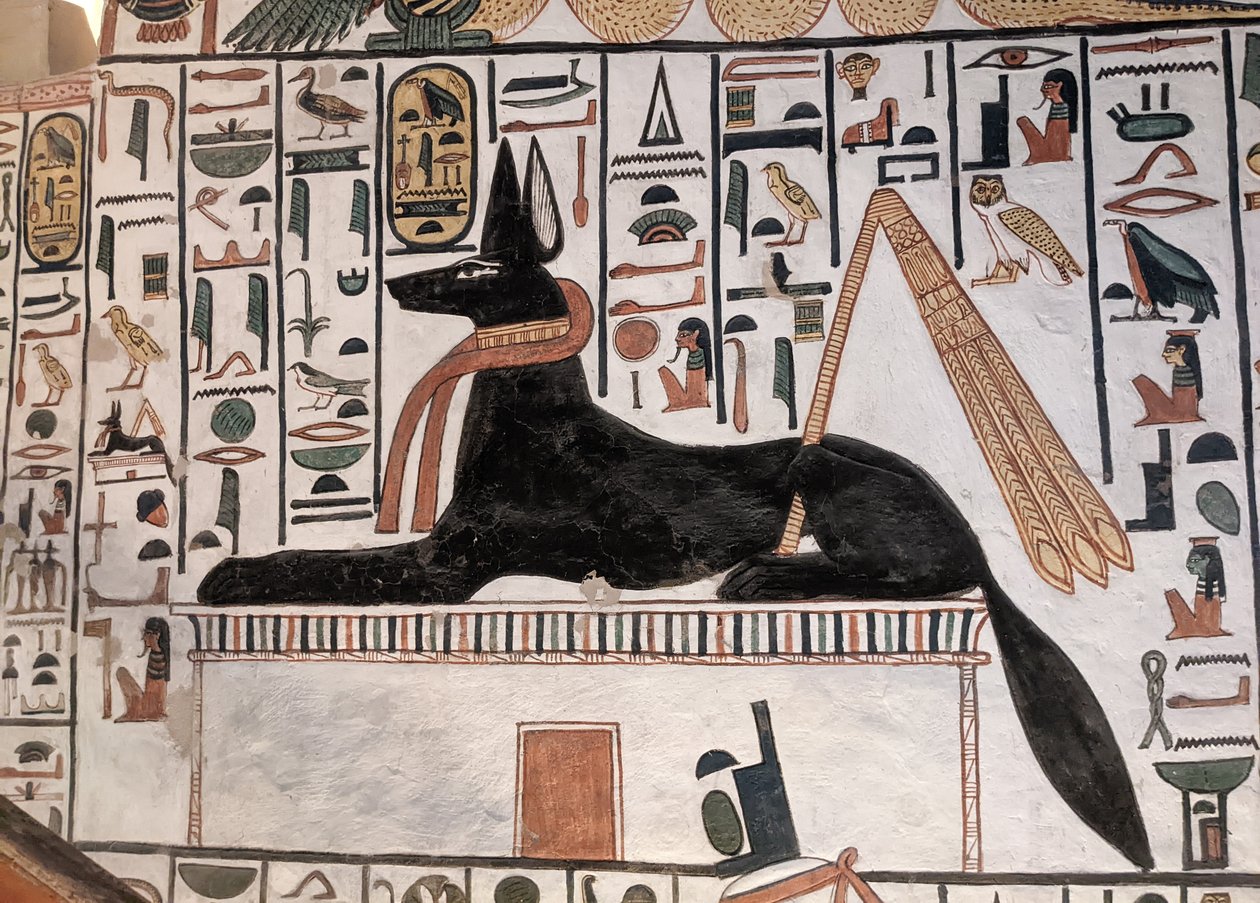 Anubis Tombeau Nefertari - Egyptian 19th Dynasty