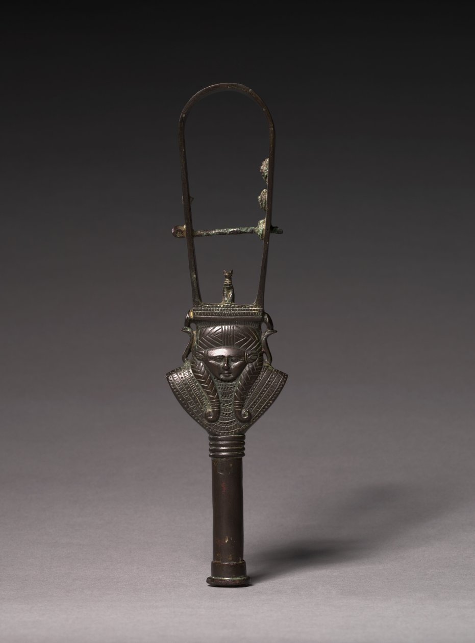 Sistre arqué, 380-343 av. J.-C. - Egyptian 30th Dynasty