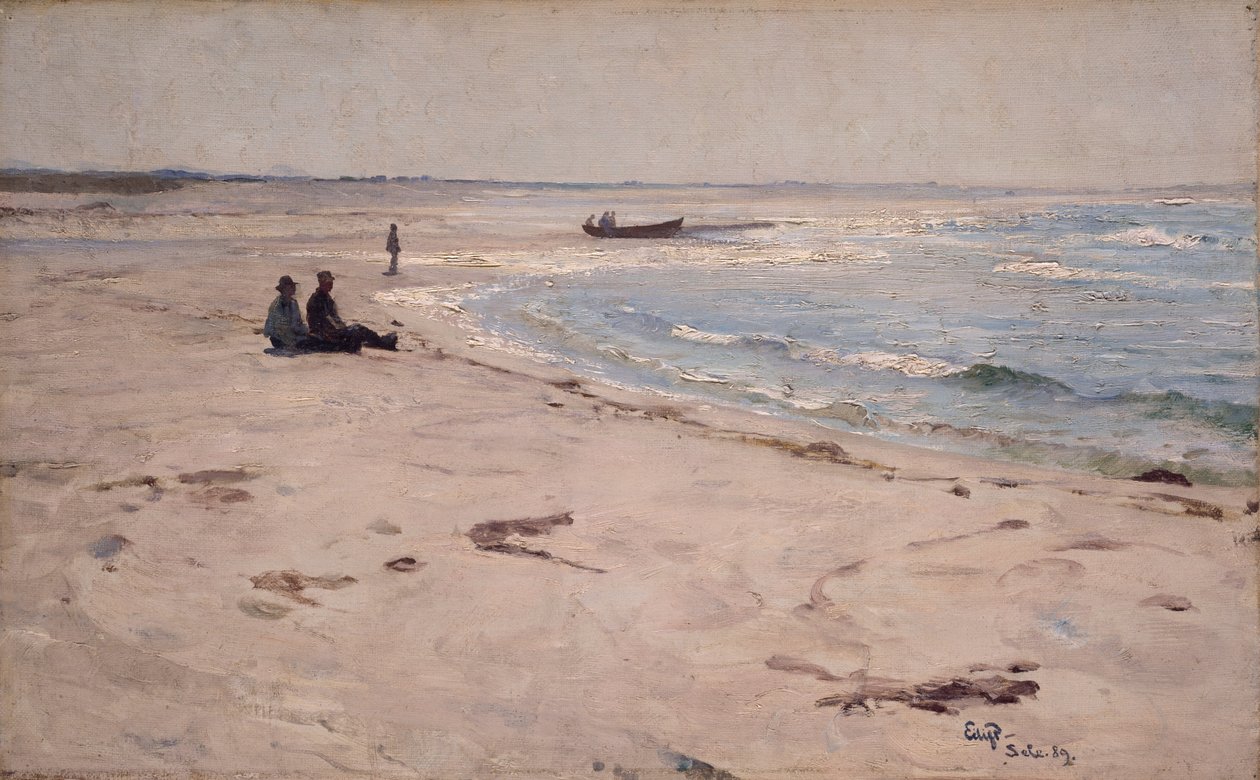 Sur la plage à Sele - Hjalmer Eilif Emanuel Peterssen