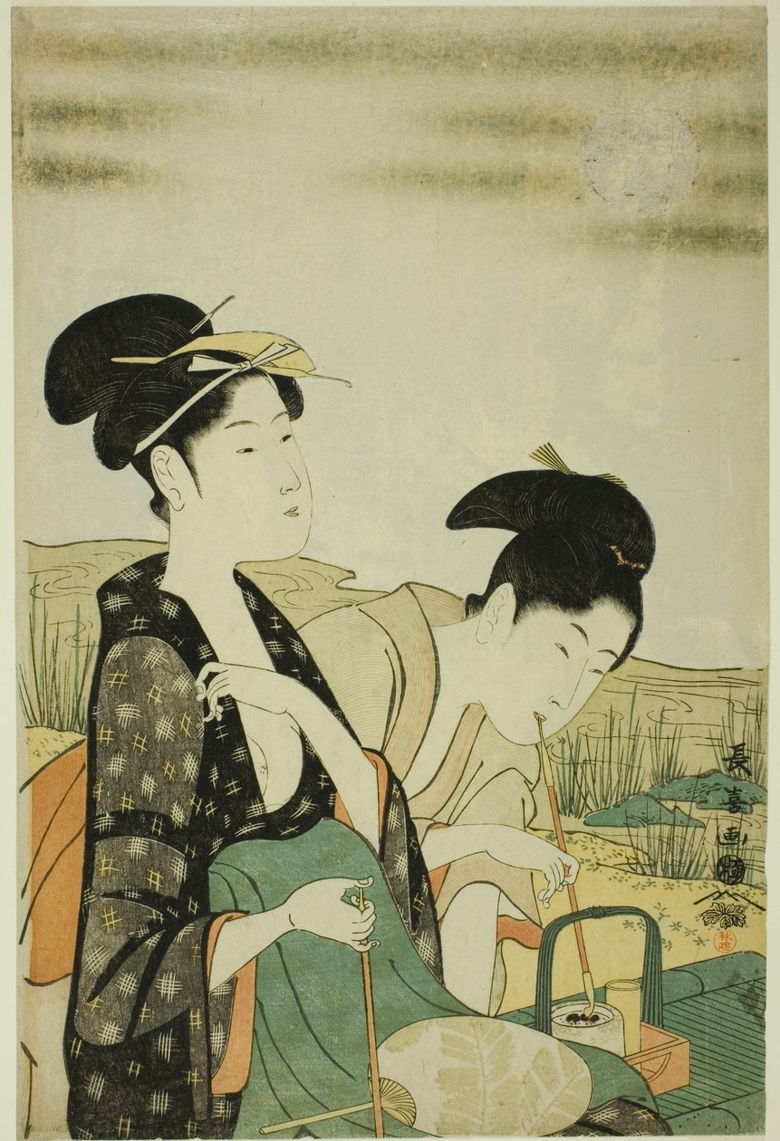 Contemplation de la lune - Eishōsai Chōki