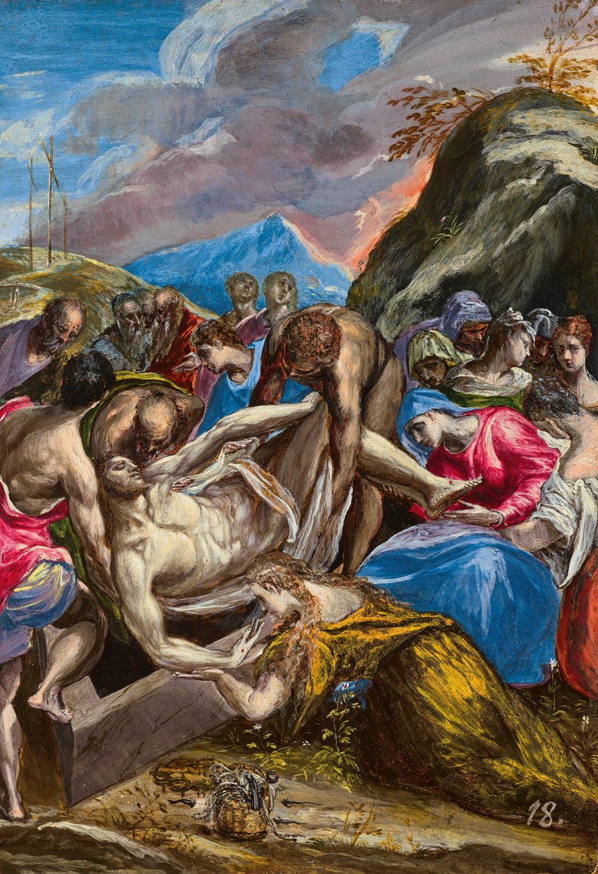La mise au tombeau du Christ - El Greco
