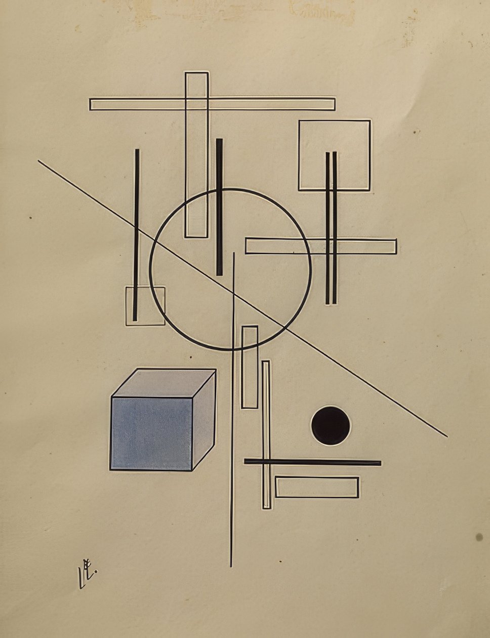 Composition. 1920 - Eliezer Markowich Lissitzky