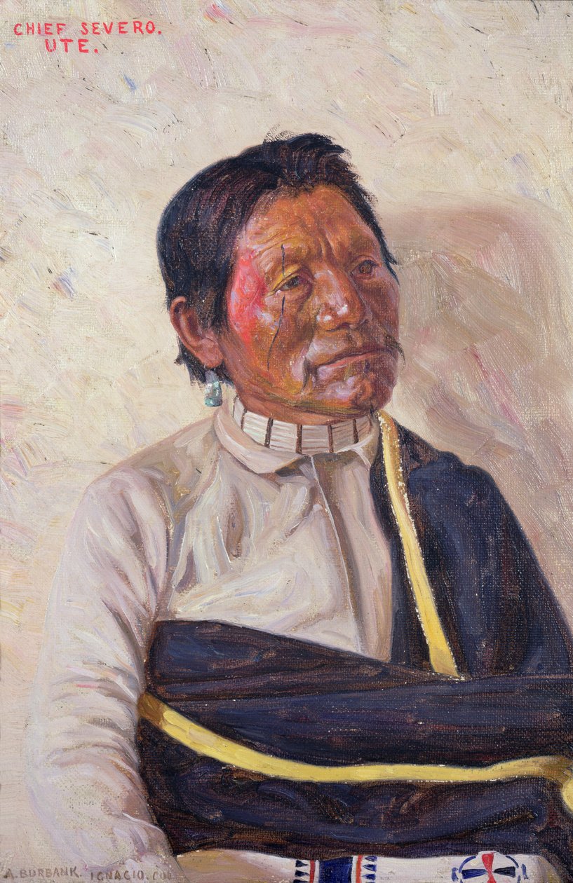 Chef Severo (huile sur toile) - Elbridge Ayer Burbank