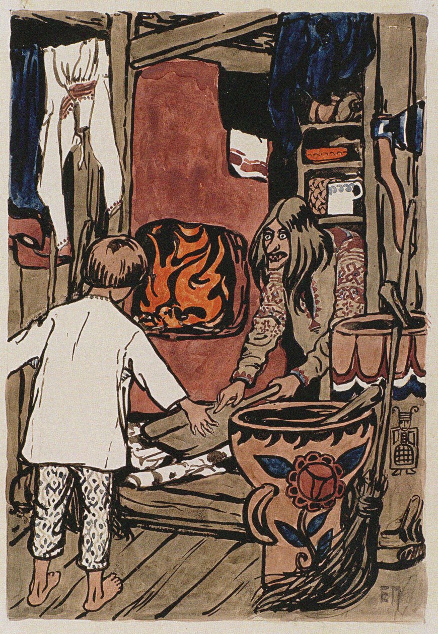 Illustration du conte Synko-Philipko - Elena Dmitryevna Polenova