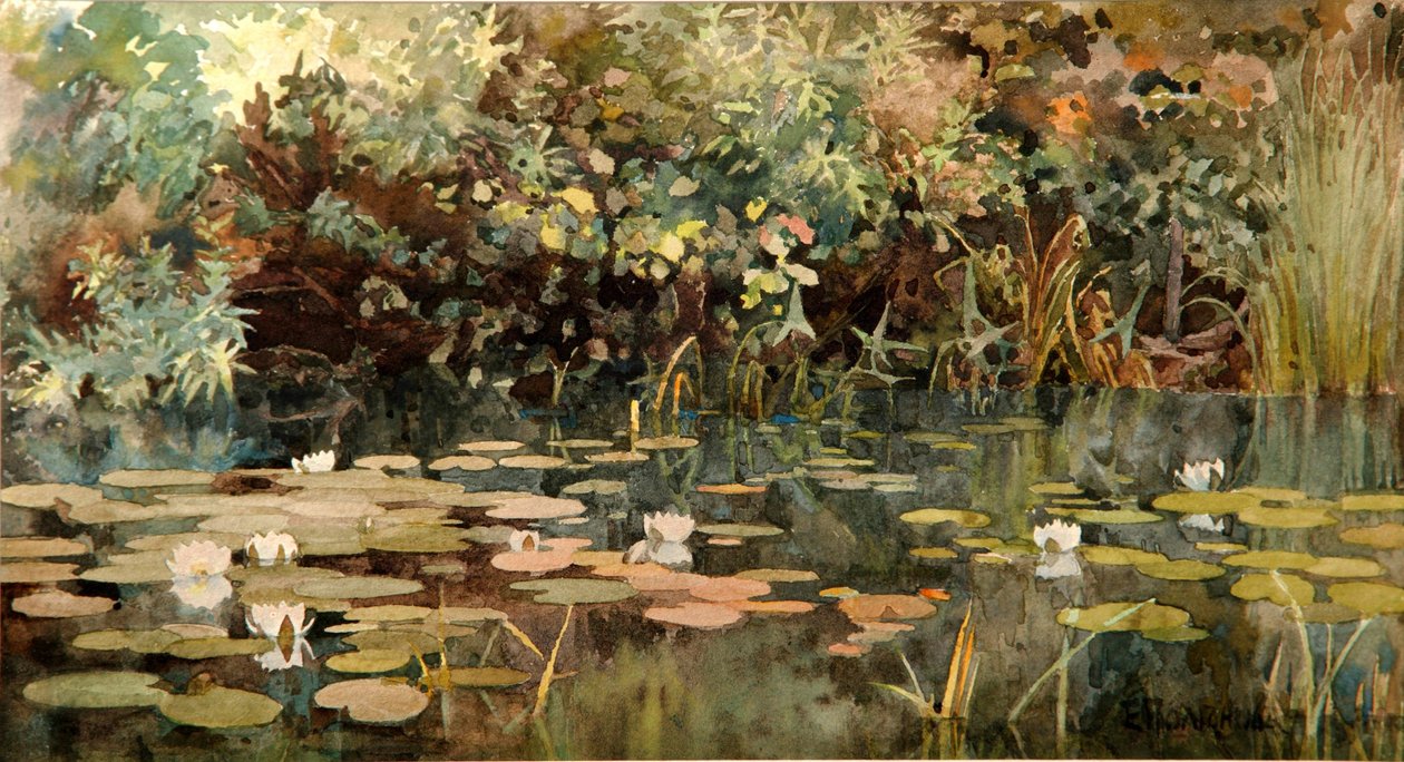 Étang avec des nénuphars, début des années 1890 - Elena Dmitryevna Polenova