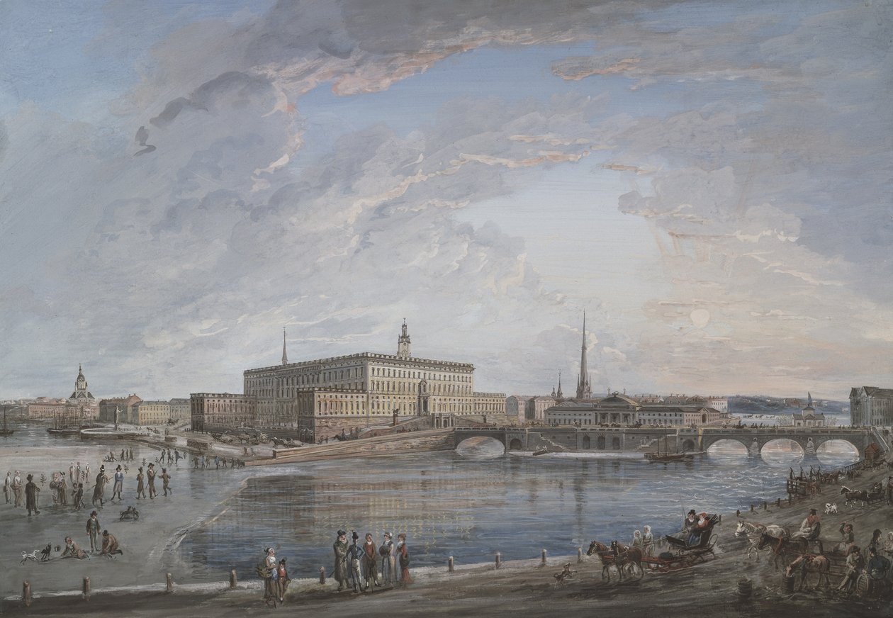 Vue de Stockholm - Elias Martin