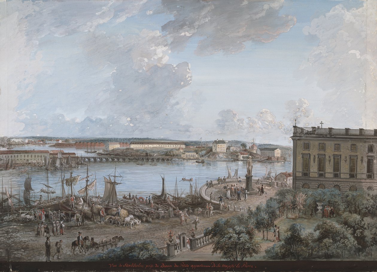 Vue de Stockholm depuis le Palais Royal - Elias Martin