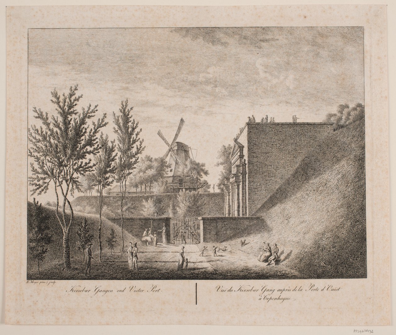 Allée des cerisiers près de la porte de l