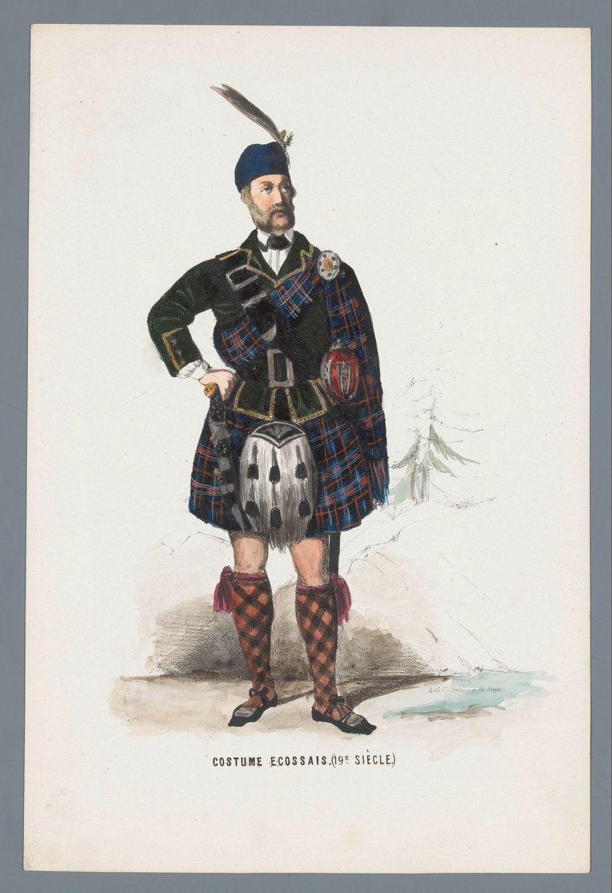 Costume écossais (XIXe siècle) - Elias Spanier