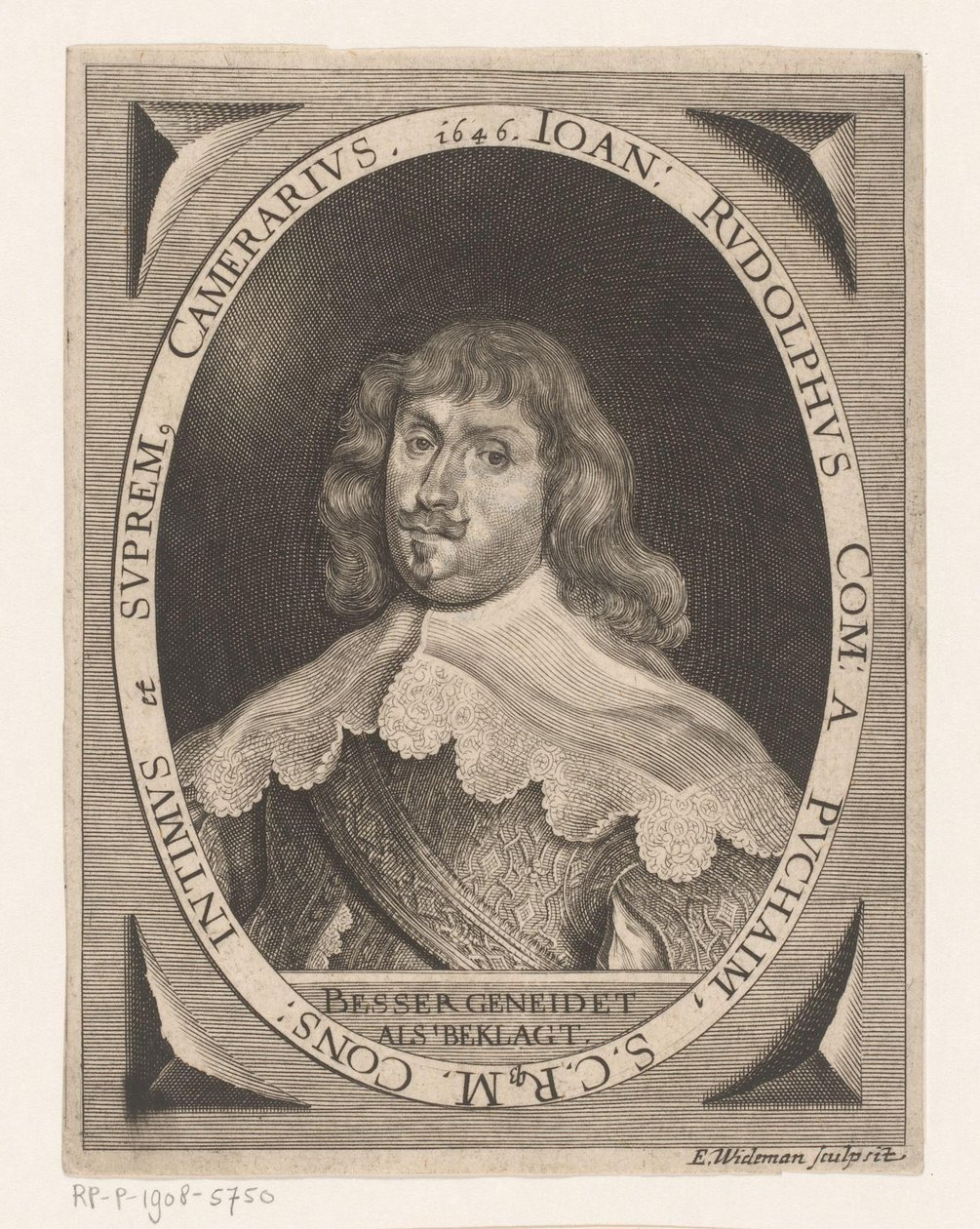 Portrait de Johann Rudolph von Puchaim - Elias Widemann