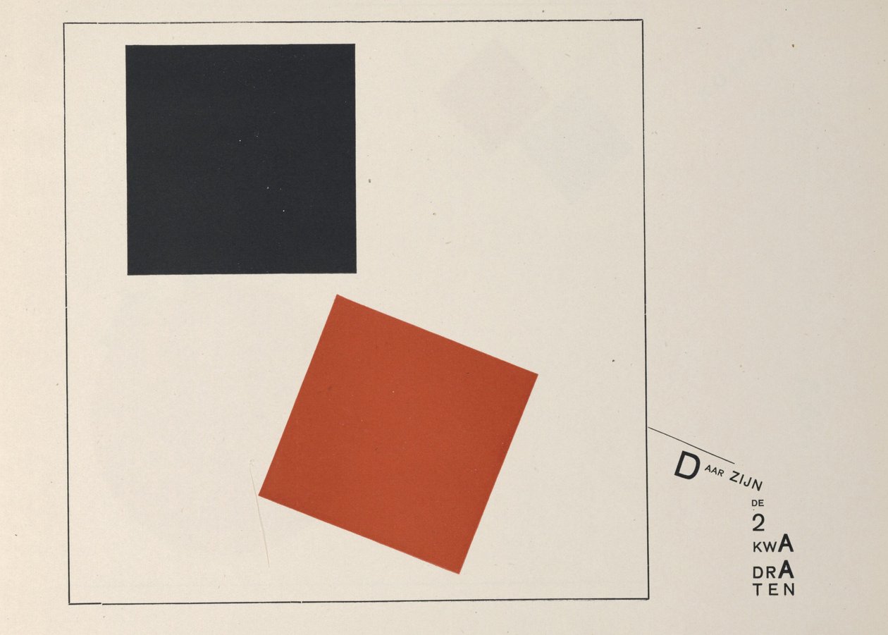 À propos de deux carrés, 1922 - Eliezer Markowich Lissitzky