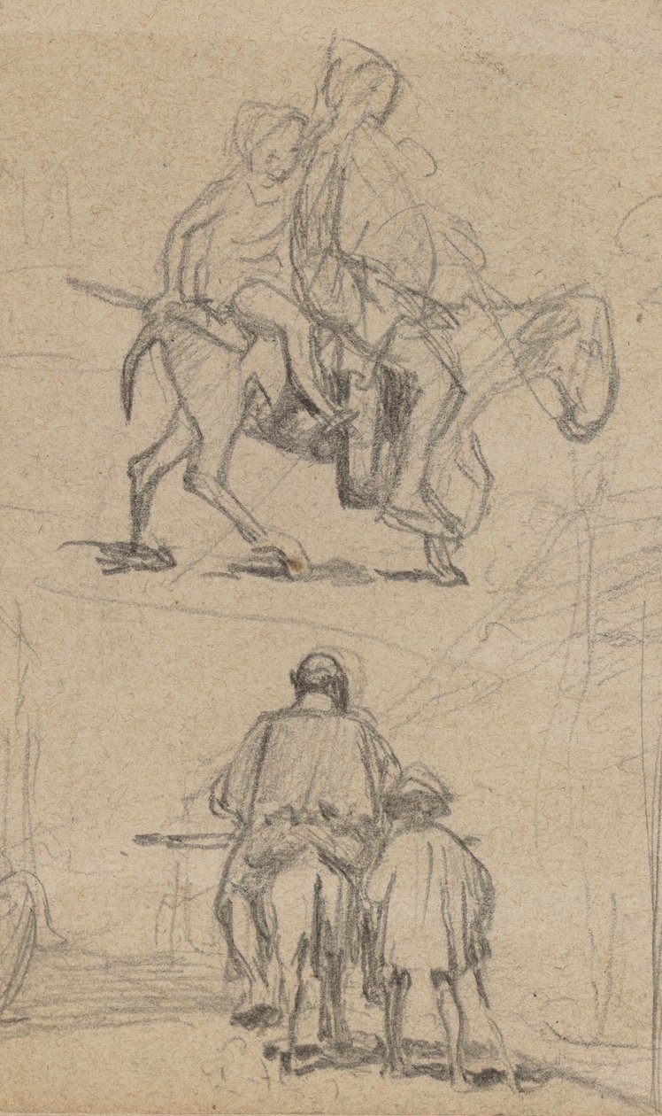 Père, fils et âne, vers 1859 - Elihu Vedder