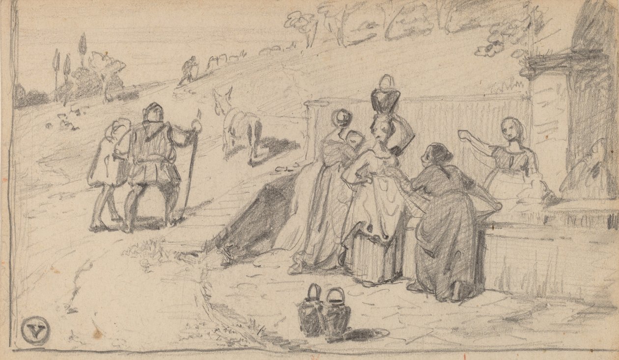 Père et fils, vers 1859 - Elihu Vedder