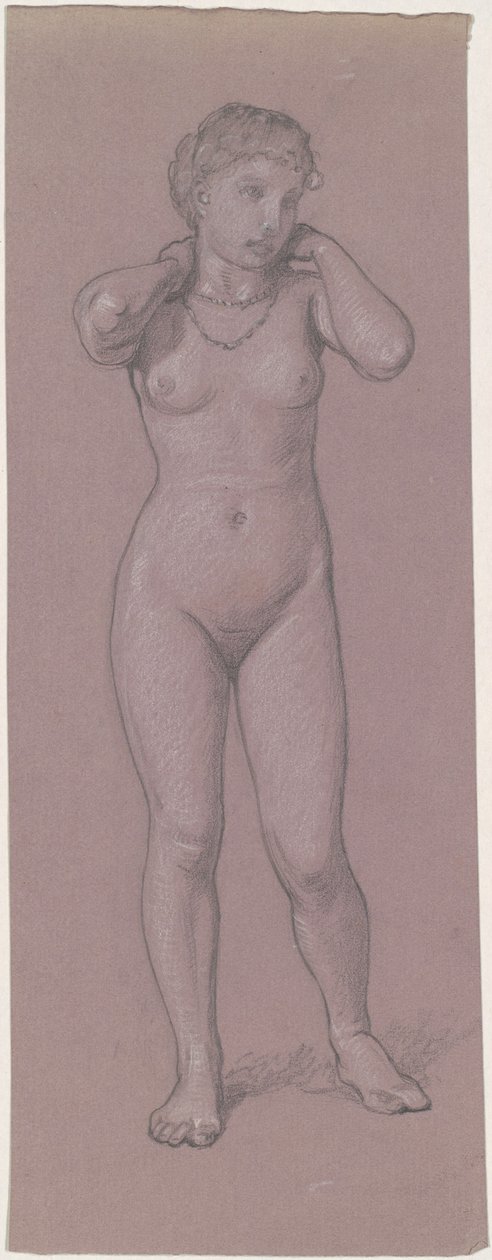 Nu féminin avec collier - Elihu Vedder