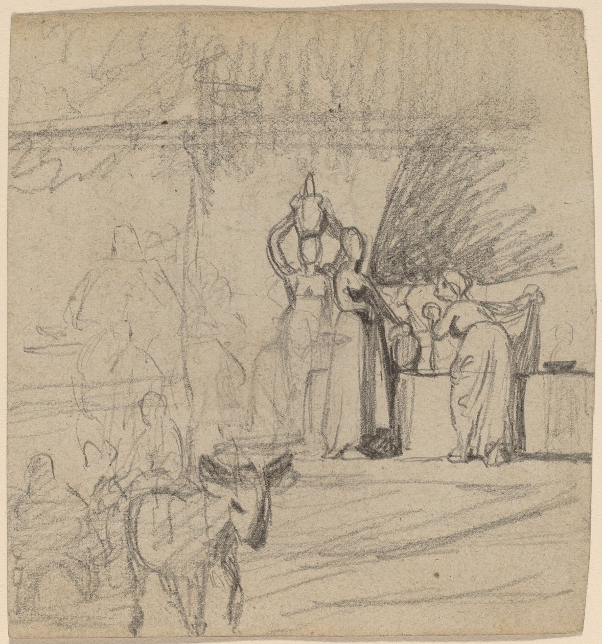 Fils et âne, c. 1859 - Elihu Vedder