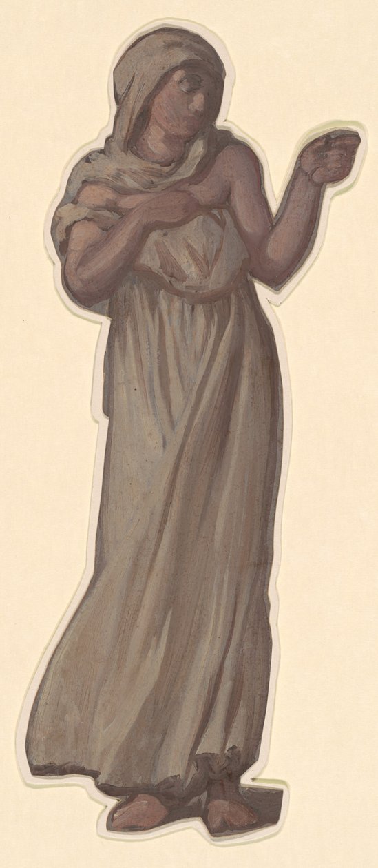 Étude pour "Filles grecques se baignant" - Elihu Vedder