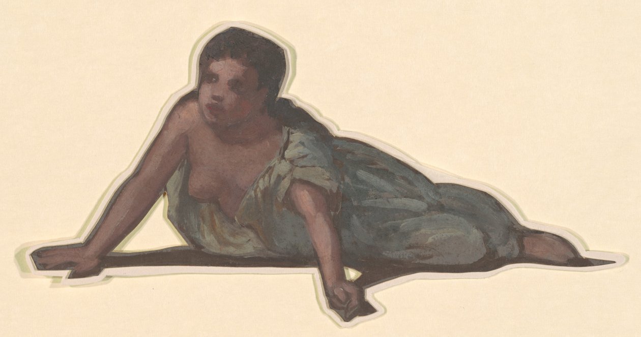Étude pour "Jeunes Filles Grecques se Baignant" - Elihu Vedder