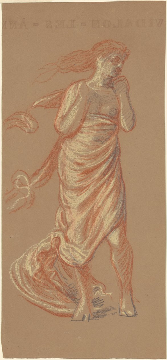 Étude pour "Filles grecques se baignant" [recto] - Elihu Vedder