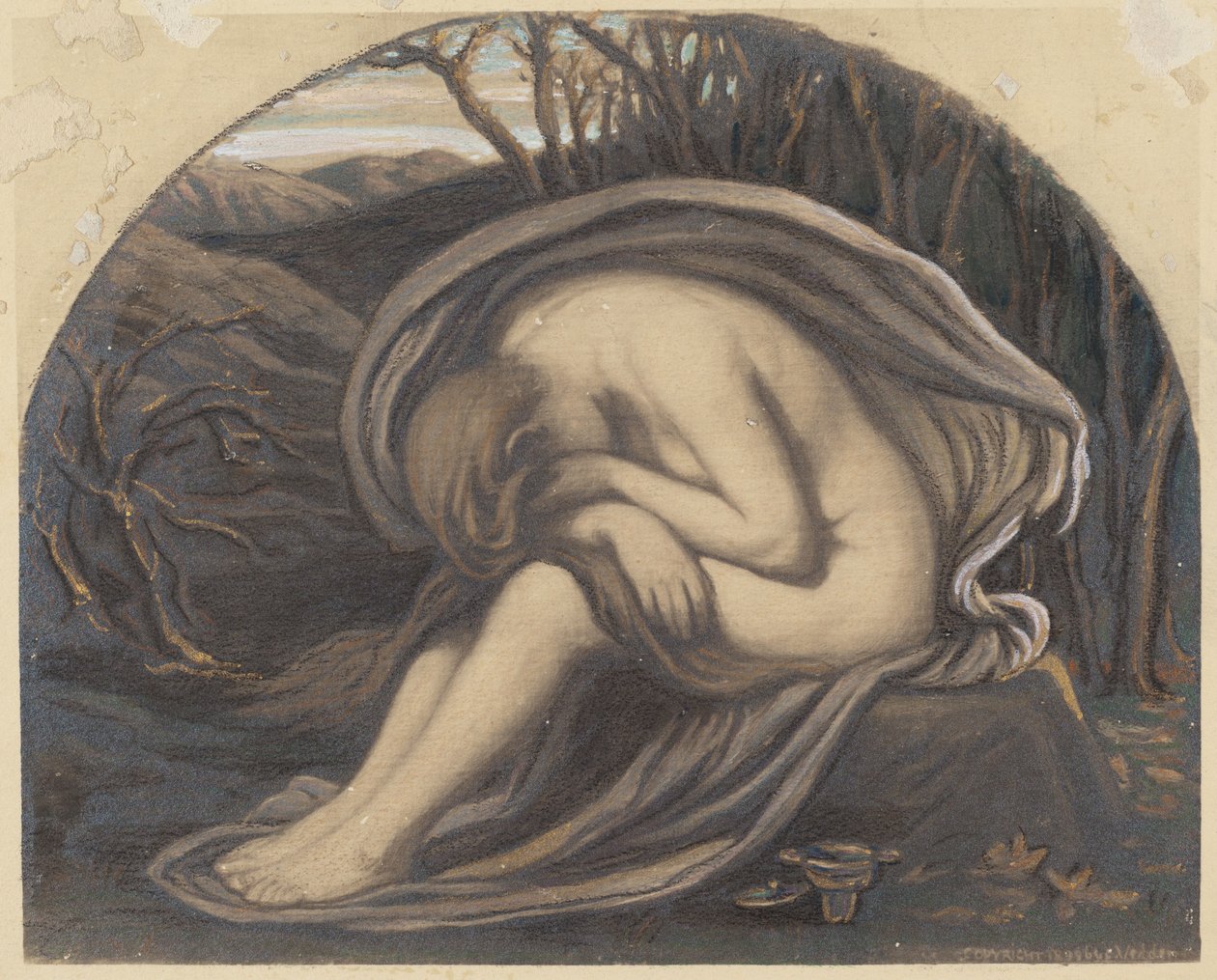 La Madeleine, vers 1884 - Elihu Vedder